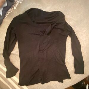 Elegant Black Long Sleeve Top